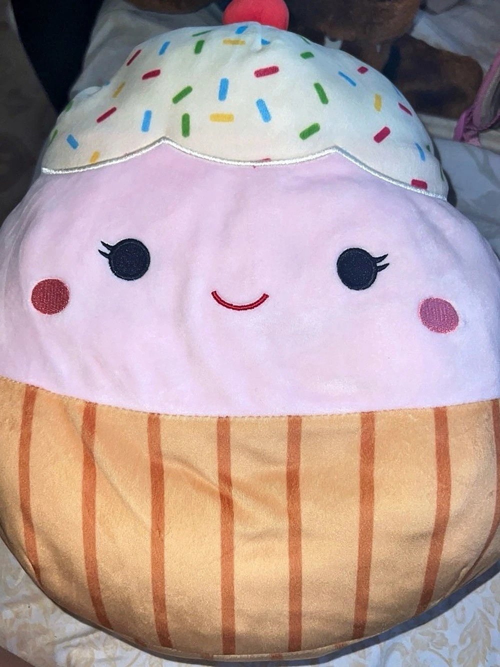 Squishmallows Keisha the Cupcake Pink & Orange Plush Toy